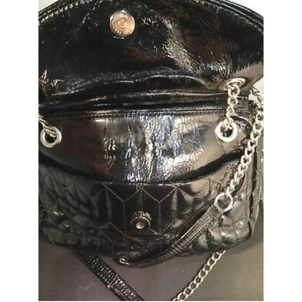 Nine West Black Patent Leather Crossbody